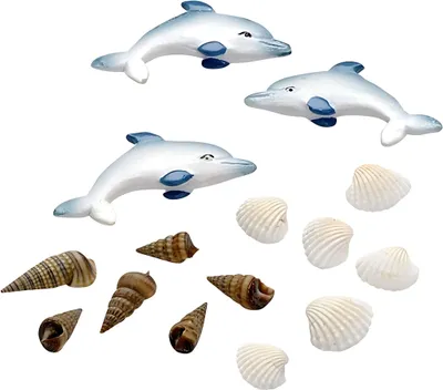 Produktbild von KNORR PRANDELL 218002758 Dekostreu Maritim Delphin 1 - 4 cm Polyresin