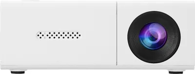 Productafbeelding van INF Mini 3D-projector – draagbare thuisbioscoop, compatibel met Haiqi D3101-chipset, 1080P-decodering, HDMIx1 en ingebouwde 3W-luidspreker Wit