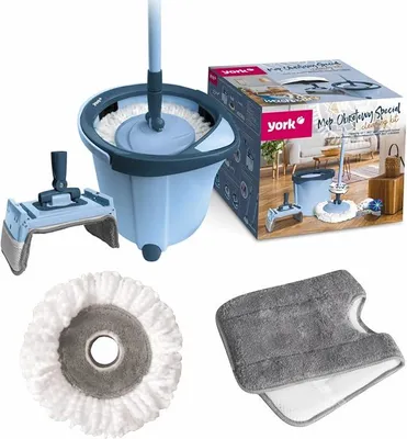 Imagen del producto de Conjunto de mop Silecomplaza con cubo y 2 cabezales de repuesto