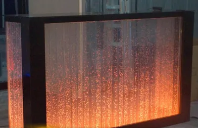 Produktbild von Bar Tisch Wasser Wand Bar Theke Regal Möbel Beleuchtete Bartisch Bartheke Led