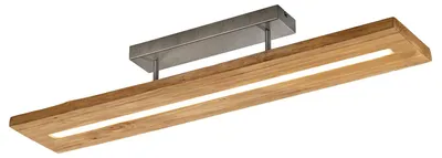 Produktbild von Trio Leuchten - Landhaus I Vintage Ländliche Deckenleuchte I Deckenlampe I Lampe I Leuchte Holz inkl. LED 3-stufig dimmbar - Linc Dimmer I Dimmbar I Wohnzimmer I Schlafzimmer - Rechteckig - I (nicht a