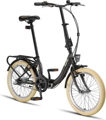 Produktbild von PACTO NINE - Hollandrad Komfortables Klappfahrrad Stahlrahmen Bike 20 Zoll Aluminiumfelgen Shimano Nexus 3 Nabenschaltung Faltrad Klapprad Schwarz