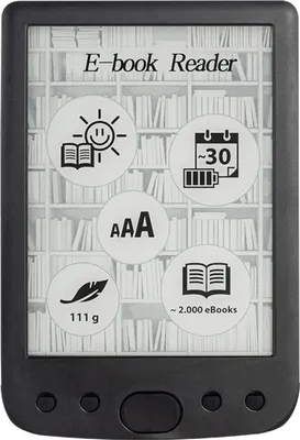 Produktbild von 6-Zoll-E-Book-Reader, augenfreundlicher E-Reader mit E-Ink-Bildschirm, tragbarer Audio-Video-PDF-Reader, integrierter Lautsprecher fuer ausserschulisches Lernen