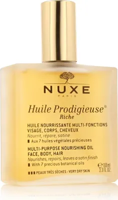 Produktbild von NUXE Huile Prodigieuse Riche, Öl, Nährend, Schutz, Reparatur, Weichmachend, Jeder Hauttyp, 100 ml, Mandelöl, Arganöl, Macadamia-Öl, Spray