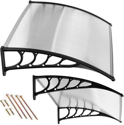 Obrázek produktu pro Stříška nad dveře 120x100 cm Kryt stříšky polykarbonát Polykarbonát