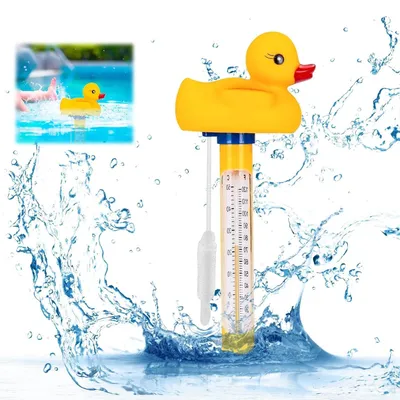 Productafbeelding van Zwembad Thermometer - Drijvende Water Temperatuur Meter voor Binnen- en Buitenzwembaden, Aquariums en Visvijvers