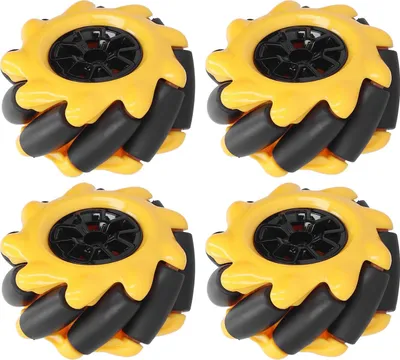 Zdjęcie produktu dla koła Mecanum 48 mm (2 pary) - Wielokierunkowe akcesoria DIY i części do robotów samochodowych