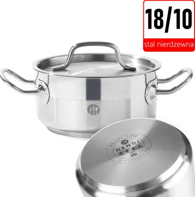 Immagine prodotto di Casseruola HENDI, bassa - con coperchio, Profi Line, 12L, ⌀320x(H)150mm