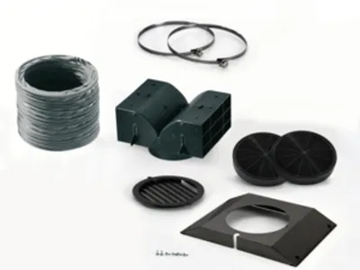 Produktbild von Bosch DHZ5335, Recycling-Set für Dunstabzugshaube, Schwarz, Bosch, 800 mm, 15 cm