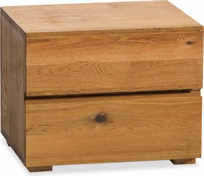 Produktbild von HASENA Oak Wild Menza Nachttisch 2 Schubladen Wildeiche natur