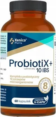 Produktbild von ProbiotiX+ 10 IBS Probiotikum Xenico 60 Kapseln.
