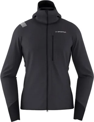 Bristen Thermal Hoody M von La Sportiva; grauer Herrenpullover mit Reißverschluss und hohem Kragen.