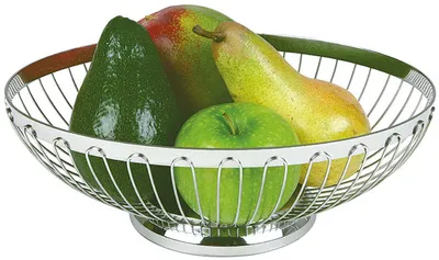 Image de APS Körbe / Schalen aus Metall   Brot- und Obstkorb, rund 30230