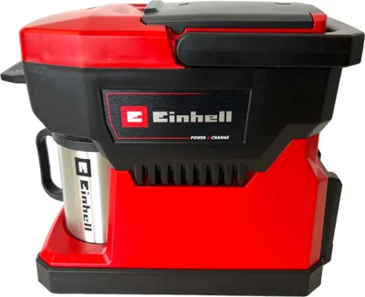 Obrázek produktu pro Einhell TE-CF 18 Li-Solo, Kávovar na překapávanou kávu, 0,24 l, Kávová kapsle, Černá, Červená