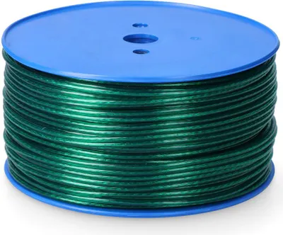 Immagine prodotto di Cavo in acciaio e guaina in PVC (lunghezza 175 metri e diametro Ø4 mm) Colore verde