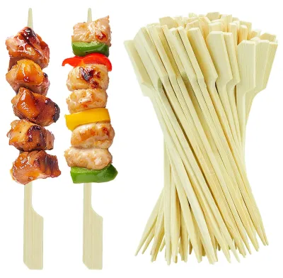 200 Bambus-Cocktailspieße, 12 cm, biologisch abbaubar