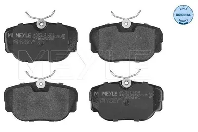 Produktbild von MEYLE 025 211 7317 Bremsbeläge Vorne für BMW 3 Limousine (E30) 3 Cabrio (E30) 3 Touring (E30) Z1 Roadster