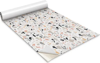 Produktbild von Selbstklebende Möbelfolie - Dekorationsfolie - Tischmöbel - Zuschneidbar - Terrazzo-Textur - 100 x 50 cm