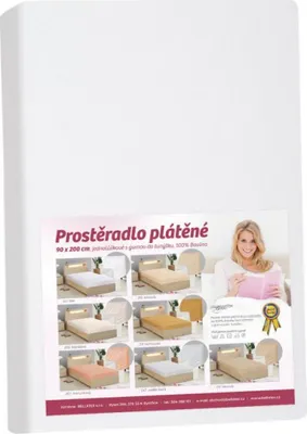 Produktbild von Leintuch - Weiß - 90x200