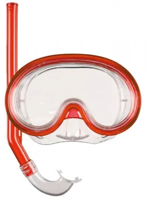 Produktbild von BECO-Beermann 99005-5, Kind, Halbe Gesichtsmaske, Schnorcheln, Polycarbonat, Rot, Transparent, 8 Jahr(e)