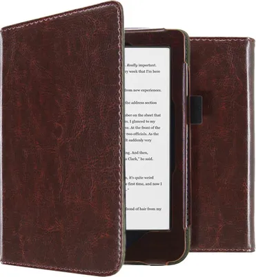 Productafbeelding van imoshion Vegan Leather Bookcase voor de Kobo Clara HD - Donkerbruin