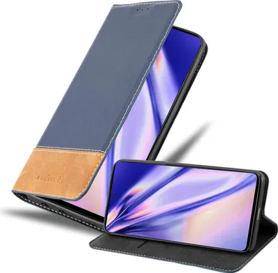 Produktbild von Cadorabo Hülle für Samsung Galaxy A51 4G / M40s Schutzhülle in Blau SHandyhülle Book Case Etui Kunstleder