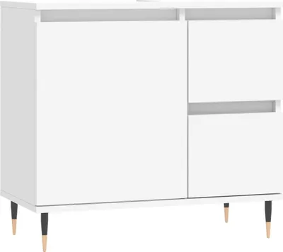 Produktbild von vidaXL Badschrank Weiß 65x33x60 cm Holzwerkstoff