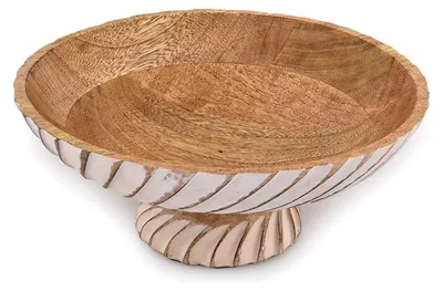 Image de Omgoods - Bol à fruits en bois de manguier pour la décoration de table