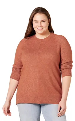 Produktbild von A. Essentials Damen-Pullover, klassisch, weich, langärmelig, Rundhalsausschnitt,