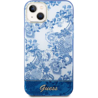 Obrázek produktu pro Guess GUHCP14MHGPLHB Apple iPhone 14 Plus / 15 Plus blue hardcase Porcelain Collection