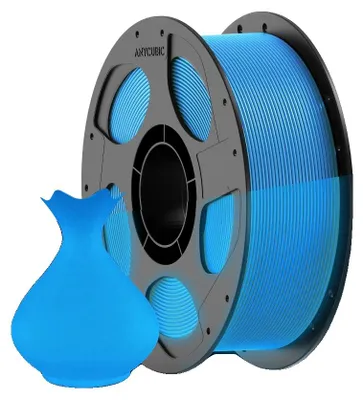 Obrázek produktu pro 3D tiskový filament, luminiscenční PLA, ekologický materiál, zářivá modrá barva