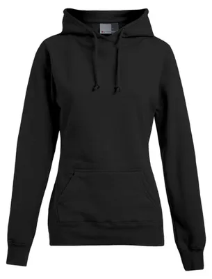 Image de Promodoro - Sweat à capuche « 80/20 » pour femmes LT3151 (L) (noir)