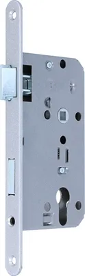 Produktbild von Metall- Einsteckschloss BB PZ WC Türschloss Zimmertürschloss 55mm Dornmaß Stulp 235x20mm Profilzylinder links