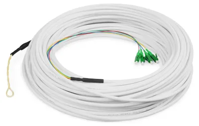 Produktbild von DIGITUS FTTH Drop Kabel Singlemode 4 Fasern 4 LC/APC 50m