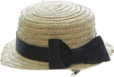 Produktbild von O23755 beige Strohminihut Märchenhut