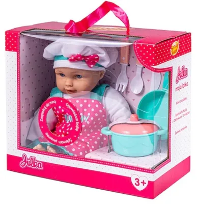 Produktbild von Puppe Julka, Köchin, mit Kochzubehör, 35 cm