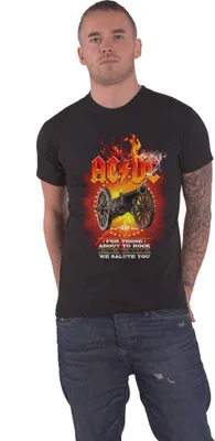 Produktbild von AC/DC - "For Those About To Rock 40th" T-Shirt für Herren/Damen Uni RO3937 (L) (Schwarz)