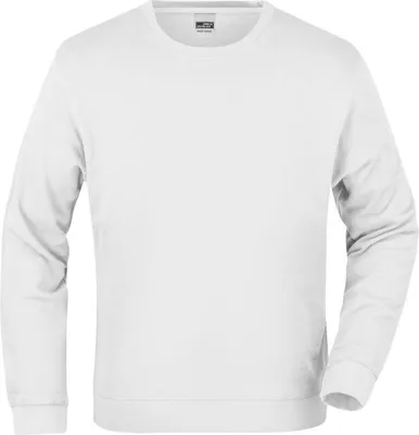 Produktbild von Klassisches Sweatshirt aus French-Terry white, Gr. S
