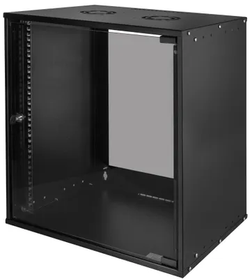 Obrázok produktu pre LogiLink W12C55B, Nástenný regál, 12U, 40 kg, 14 kg, Čierna