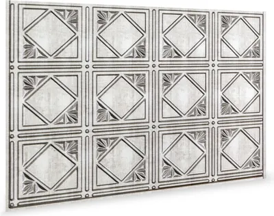Zdjęcie produktu dla Profhome 3D 705632 Panel ścienny 3D błyszczący srebrny 1.7 m2