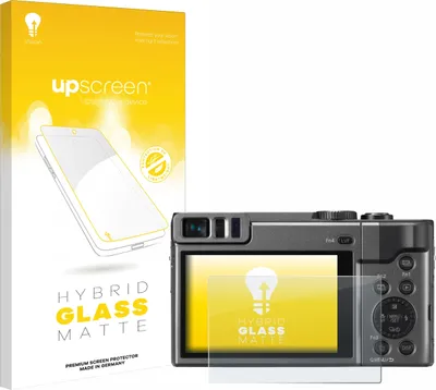 Produktbild von upscreen Entspiegelungs Schutzglas für Panasonic Lumix DC-TZ90 / TZ96 / TZ99 Schutzfolie Panzer Folie Glas Display Schutz matt
