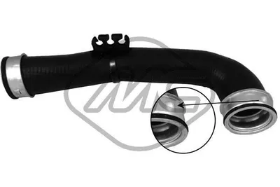 Produktbild von Metalcaucho 09413 Turbo Ladeluftschlauch für VW Golf V Schrägheck (1K1) TOURAN (1T1, 1T2) Passat Variant (3C5) GOLF PLUS (5M1, 521) für AUDI