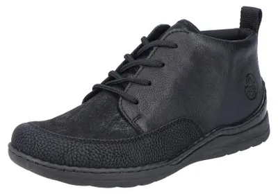 Zdjęcie produktu dla Rieker damskie sznurowane buty za kostkę czarny, Kolor:czarny, Rozmiar EU:40