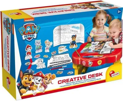 Immagine prodotto di Tavolo da disegno creativo Paw Patrol LISCIANI, tavolo per disegnare e giocare, matite e adesivi inclusi, dai 3 anni in su