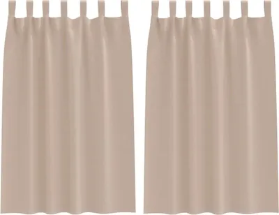 Obrázok produktu pre vidaXL Zatemňujúce závesy s krúžkami 2 ks Taupe 175 x 140 cm