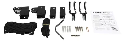 Produktbild von Kajakheber, 57 kg Tragfähigkeit, Deckenlagerungslösung, schwarz