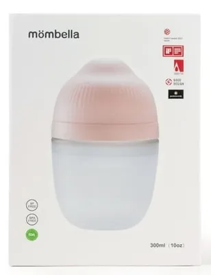 Obrázek produktu pro Mombella Kojenecká láhev 300 ml Antikolikový silikonový starorůžový