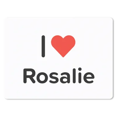 Produktbild von MuchoWow® Mauspad Mousepad Ich liebe - Rosalie - Mädchen 23x19 cm - Mousepads - Maus Mat - Pad - Mausunterlage - Schreibtischunterlage - Mauspad