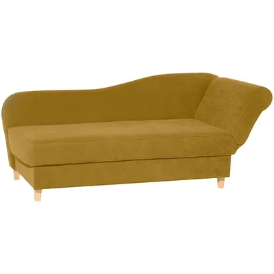 Produktbild von Recamiere mit Armteil rechts klappbar Katia Bezug Veloursstoff Buche natur / mais 22699