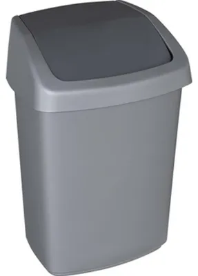 Obrázok produktu pre Curver Swing-Top, 25 L, Obdĺžnikový, Plast, Antracit, Strieborná, Plast, 332 mm